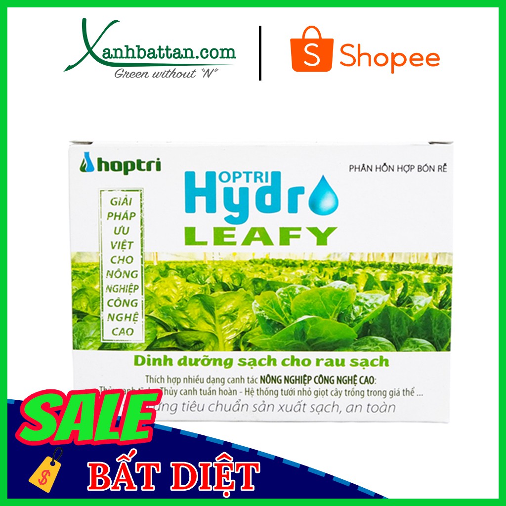 Dung Dịch Thủy Canh Rau Ăn Lá Hydro Leafy Loại 2 Hộp A và B