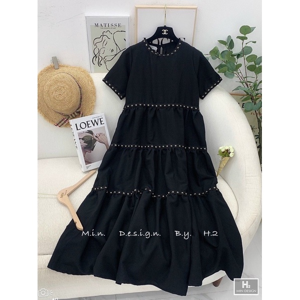 Váy maxi nữ dáng xoè cao cấp