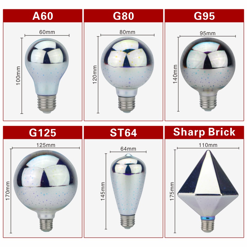 Bóng Đèn LED E27 6W AC 85-265V Hình Pháo Hoa 3D Phong Cách Vintage
