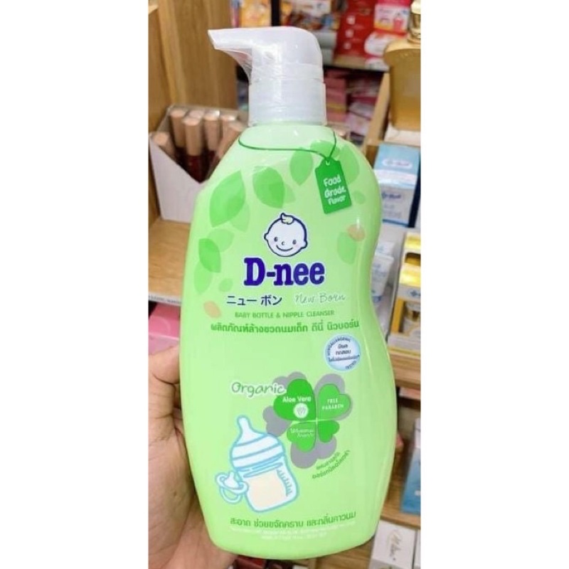 Nước rửa bình sữa Dnee Organic 600ml - Mẫu Mới