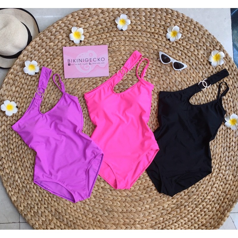 Bikini Đồ Bơi 1 Mảnh Liền Lệch Vai Có Khoen GK0116 (Nhiều Màu ) | BigBuy360 - bigbuy360.vn