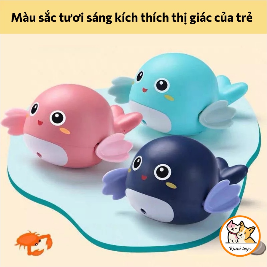 Đồ Chơi Nhà Tắm Cá Heo Vặn Cót Đáng Yêu Cho Bé Kumi toys