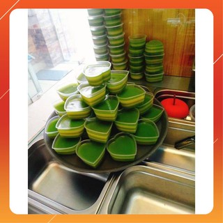 Hộp nhựa flan tim vĩnh trường - lốc 50c