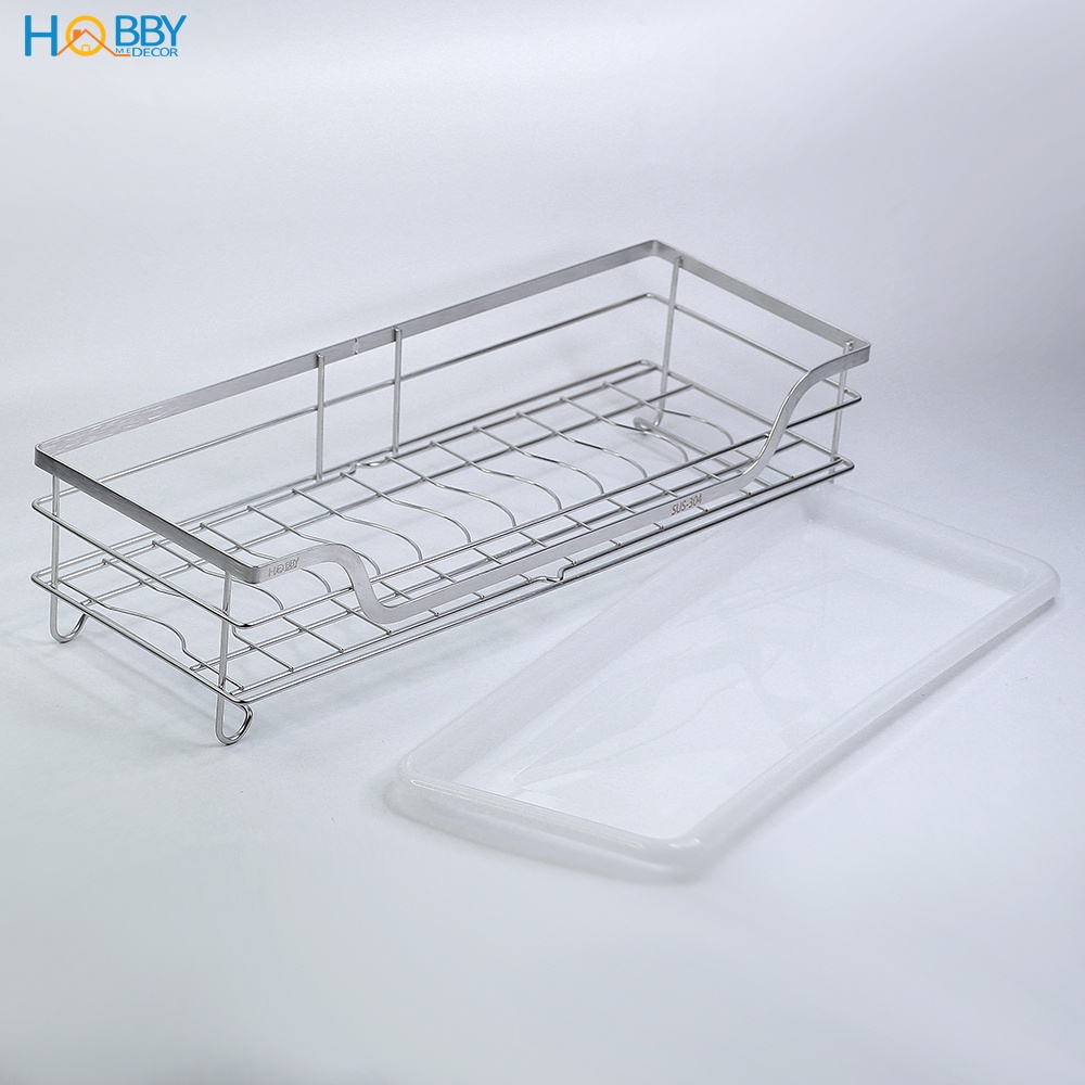 Kệ đựng chén dán tường nhà bếp Hobby Home Decor KCH Inox 304 không rỉ, kèm keo dán siêu dính