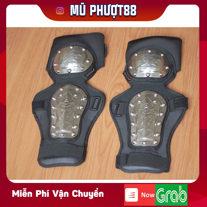 Giáp Inox HNJ  - Giáp bảo vệ chân cao cấp cho người đi xe máy