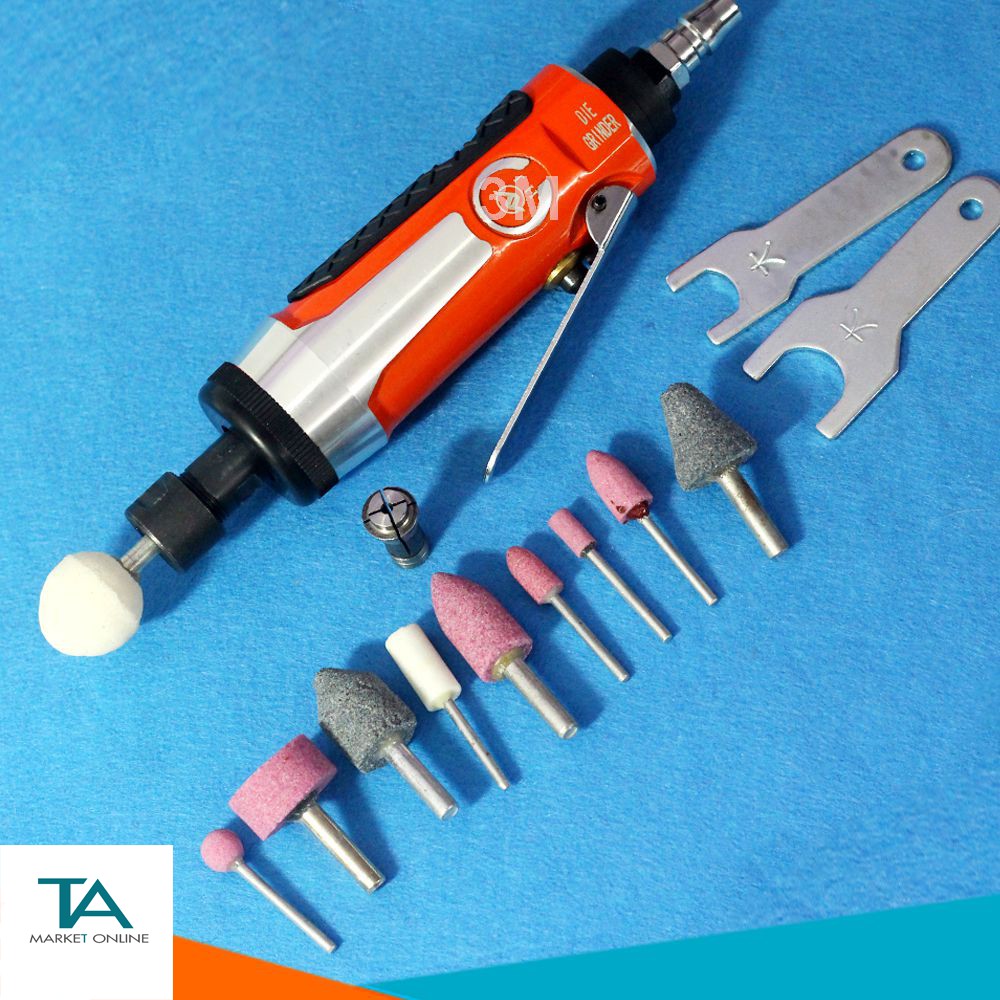 [RẺ VÔ ĐỊCH] Bộ Máy Mài Hơi Cầm Tay 8201 Trục Kẹp 3mm/6mm Đa Năng