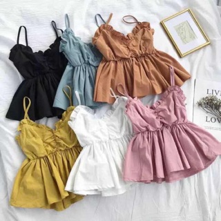Ao dây xếp bèo ngực