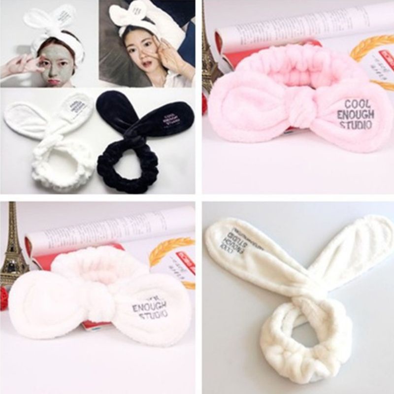 Băng Đô Tai Thỏ Bằng Sắt Dễ Thương Cho Nữ