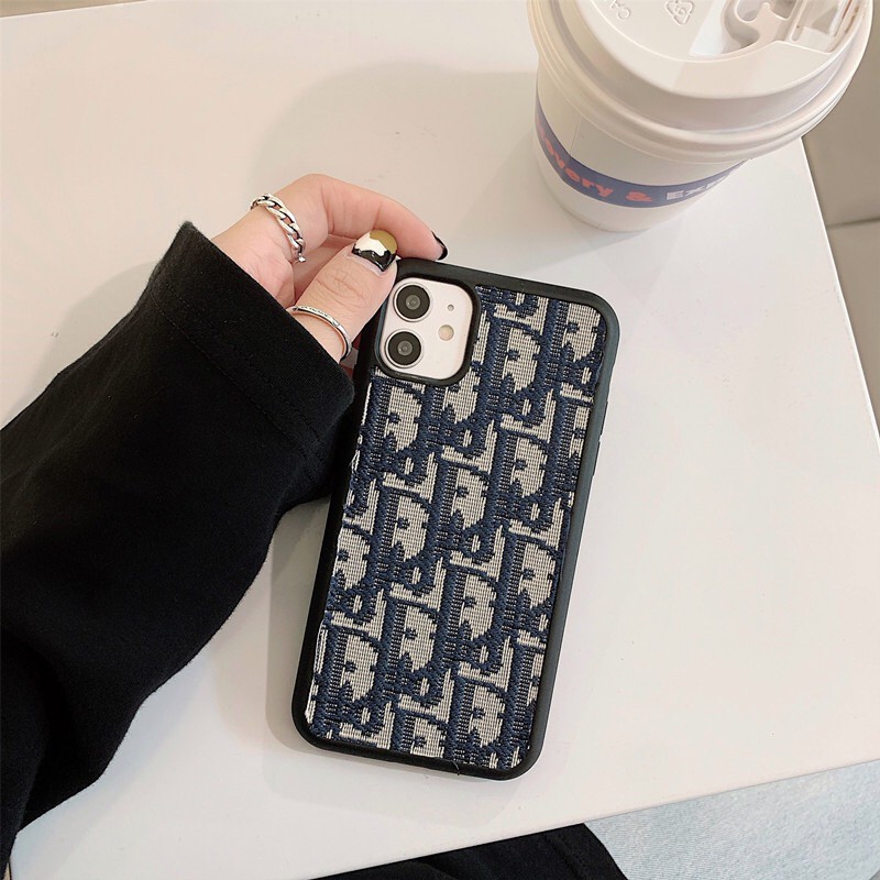 Ốp Điện Thoại Vải Thêu Họa Tiết Dior Vintage Cho 12 Mini Se2 Xr Xs 12pro Max | BigBuy360 - bigbuy360.vn
