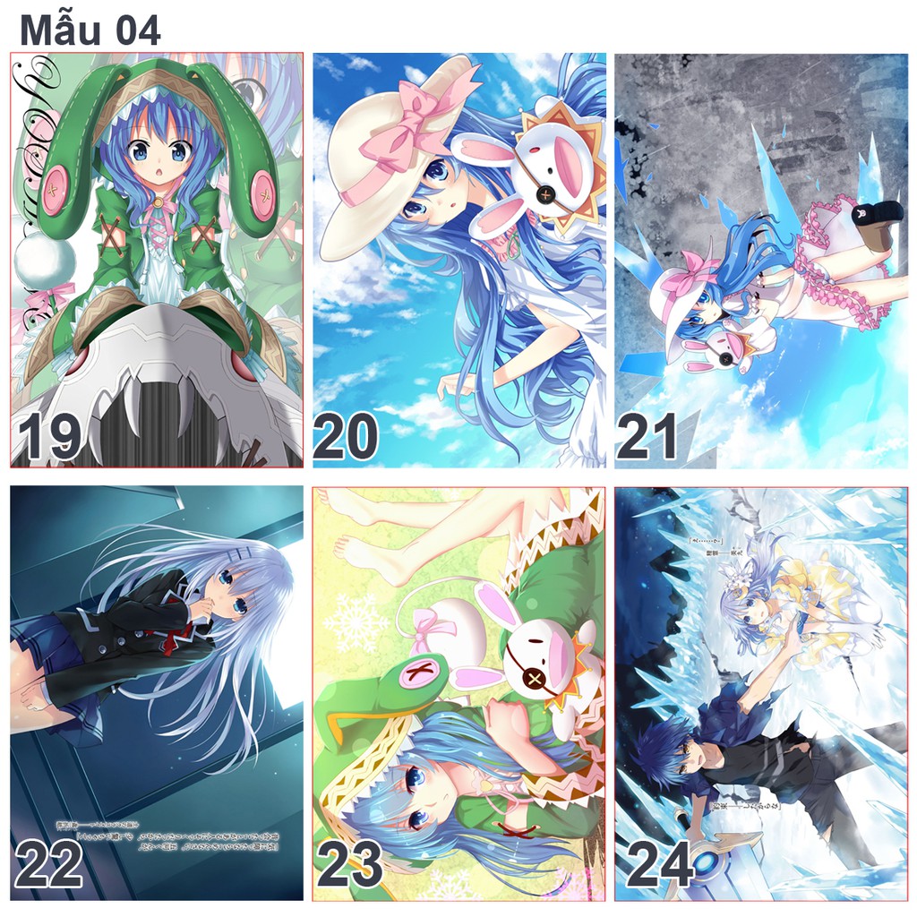 Poster/ Tranh dán tường anime Date a Live nhân vật Yoshino