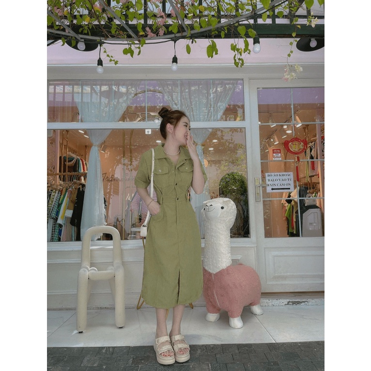 (Mẫu Mới) ĐẦM NỮ, VÁY NHUNG TĂM THIẾT KẾ DÁNG XẺ TRƯỚC PHONG CÁCH CÔNG SỞ TRẺ TRUNG UP hhp