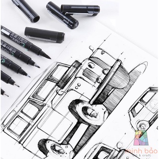 BÚT LINE ĐI NÉT KHÁNG NƯỚC MARIE'S C7806 (16 NÉT, MỰC ĐEN)