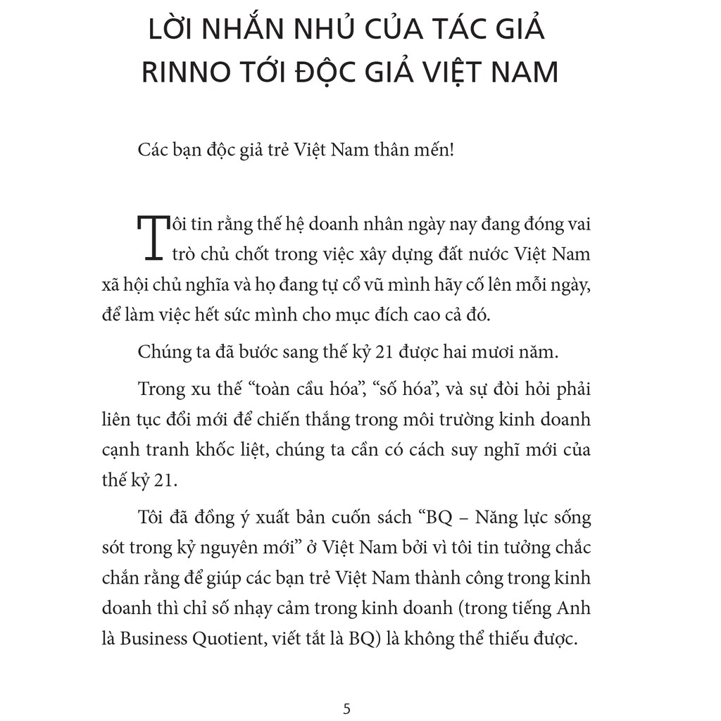 Sách BQ - Năng lực sống sót trong kỷ nguyên mới