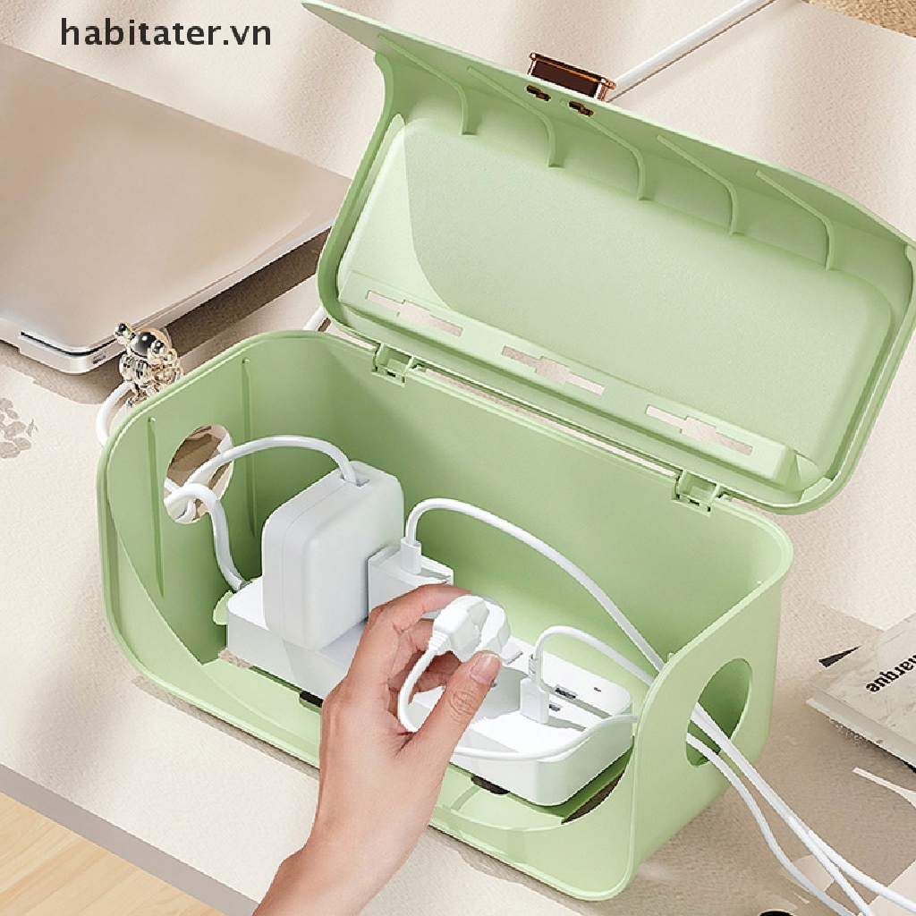 Hộp Đựng Ổ Cắm Điện / Dây Cáp Nhiều Màu Sắc Tiện Dụng