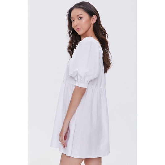 Đầm babydoll linen f21