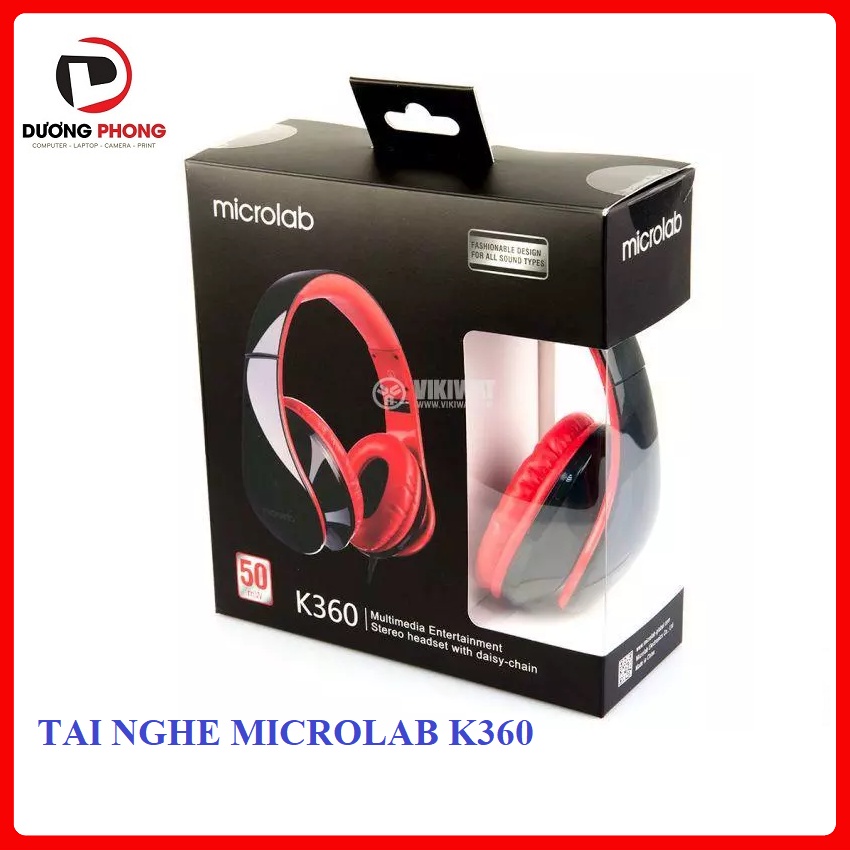 Tai nghe chụp tai Microlab K360 - Chính hãng
