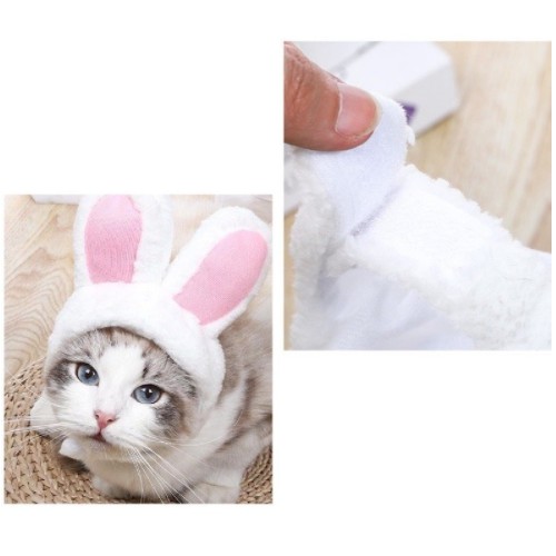 Mũ Tai Thỏ Giữ Ấm Cho Chó Mèo Dễ Thương , Xinh Xăn - PET 2021