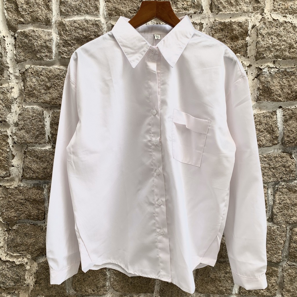Áo sơ mi nữ sọc caro oversize