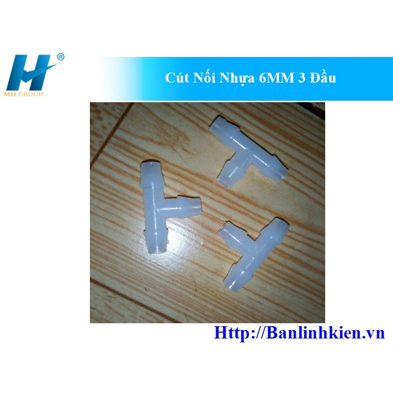 Cút Nối Nhựa 6MM 3 Đầu