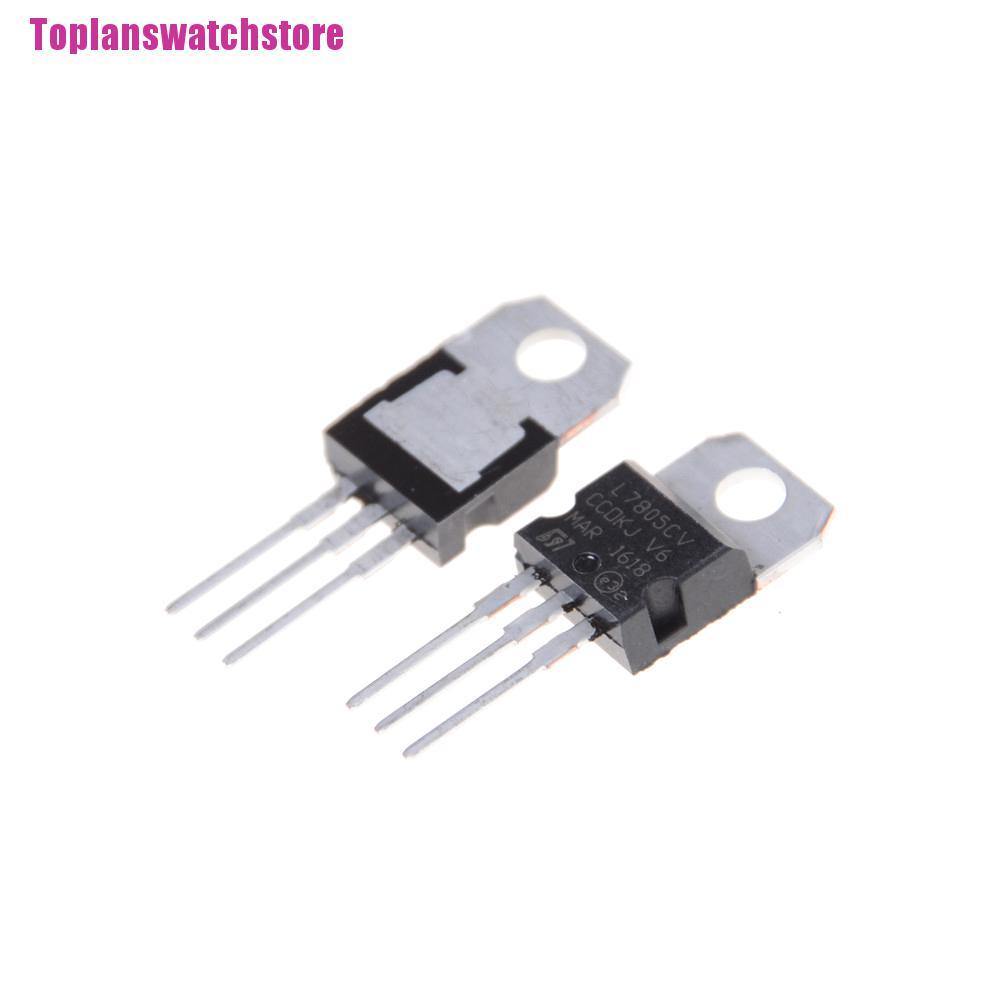 Bộ 10 Linh Kiện Điều Chỉnh Điện Áp Ic L7805Cv L7805 To-220 5v