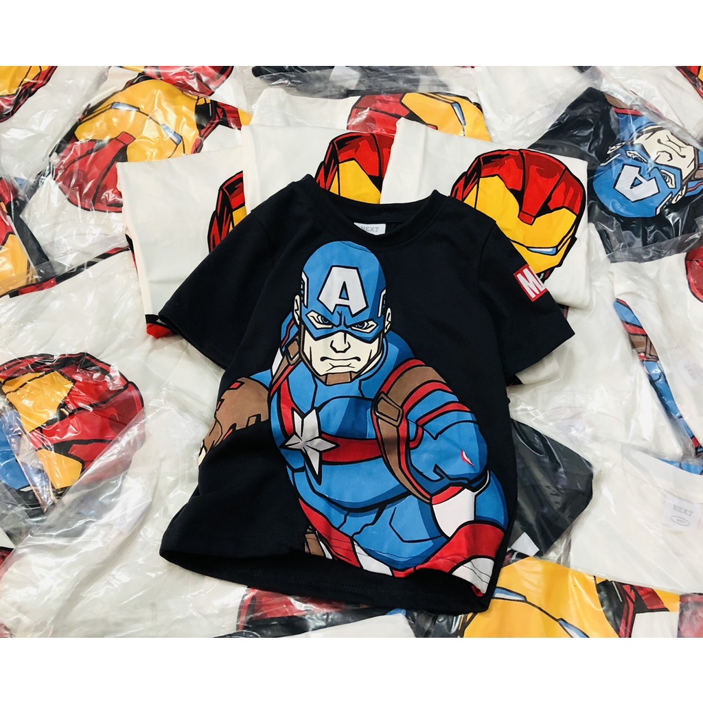 Áo thun cộc tay bé trai - Set 2 áo Marvel Next cho bé trai size 2-8t (form nhỏ)