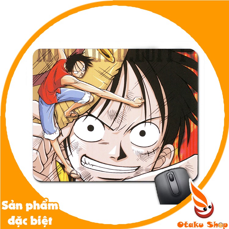 Lót chuột cao su, Bàn di chuột, mouse pad 20x24 Anime One Piece mẫu 1 - Luffy - Otaku Shop