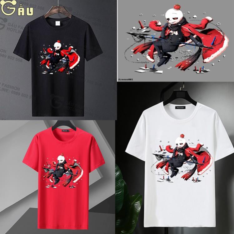 SALE 50%   Áo Thun Game Undertale Sans Ink Có Size Trẻ Em