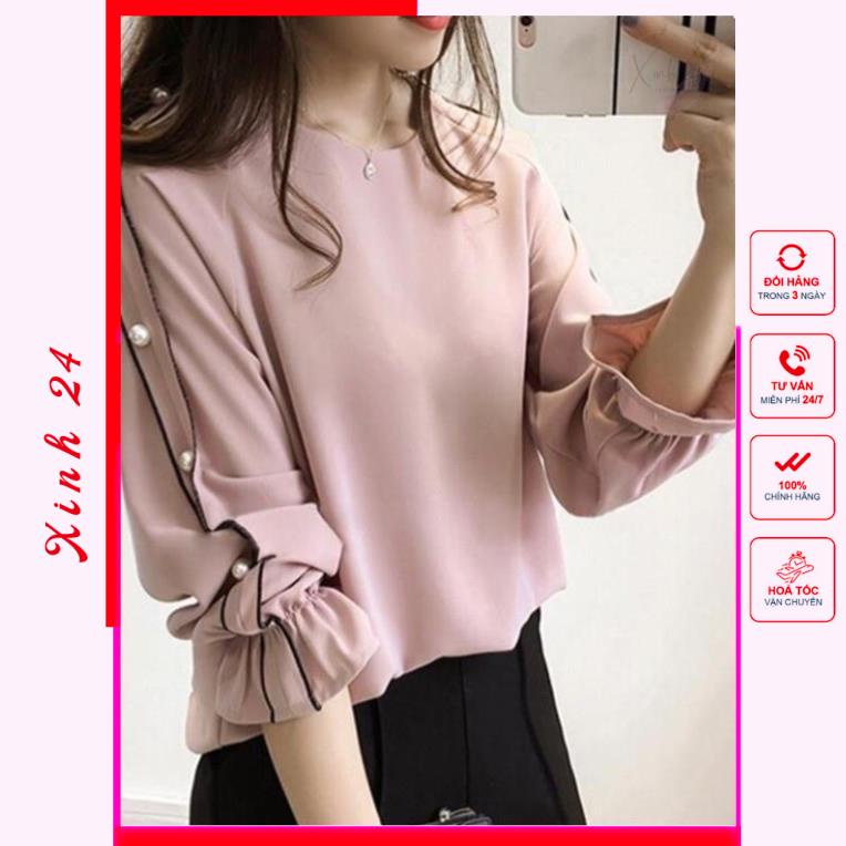 ÁO KIỂU TAY VIỀN XINH ĐẸP | BigBuy360 - bigbuy360.vn