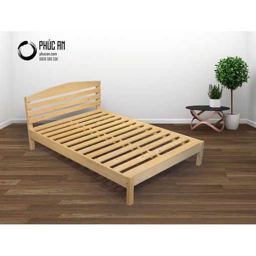 Giường ngủ gỗ Thông đầu cao không hộc kéo 1m2_1m4_1m6_1m8