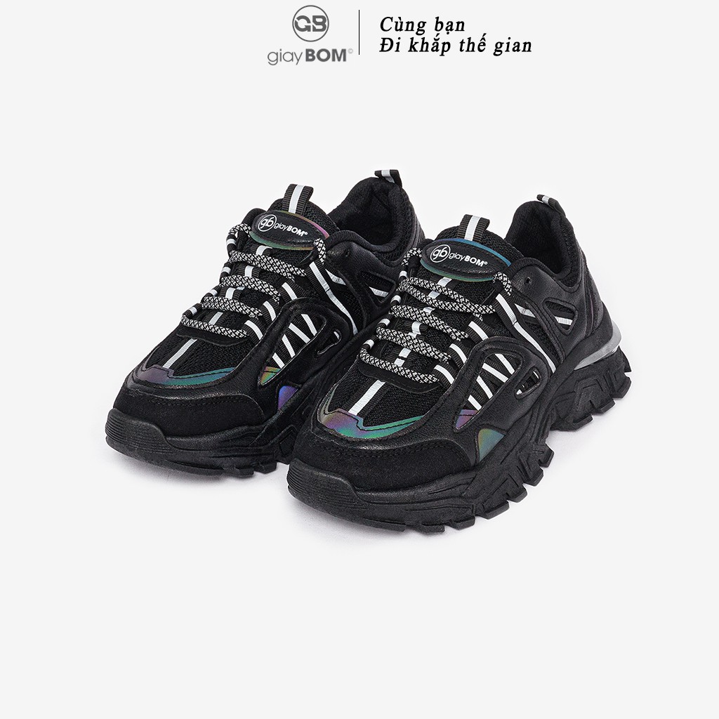 Giày Thể Thao Nữ giayBOM Phản Quang Đế Cao 4 cm B1089