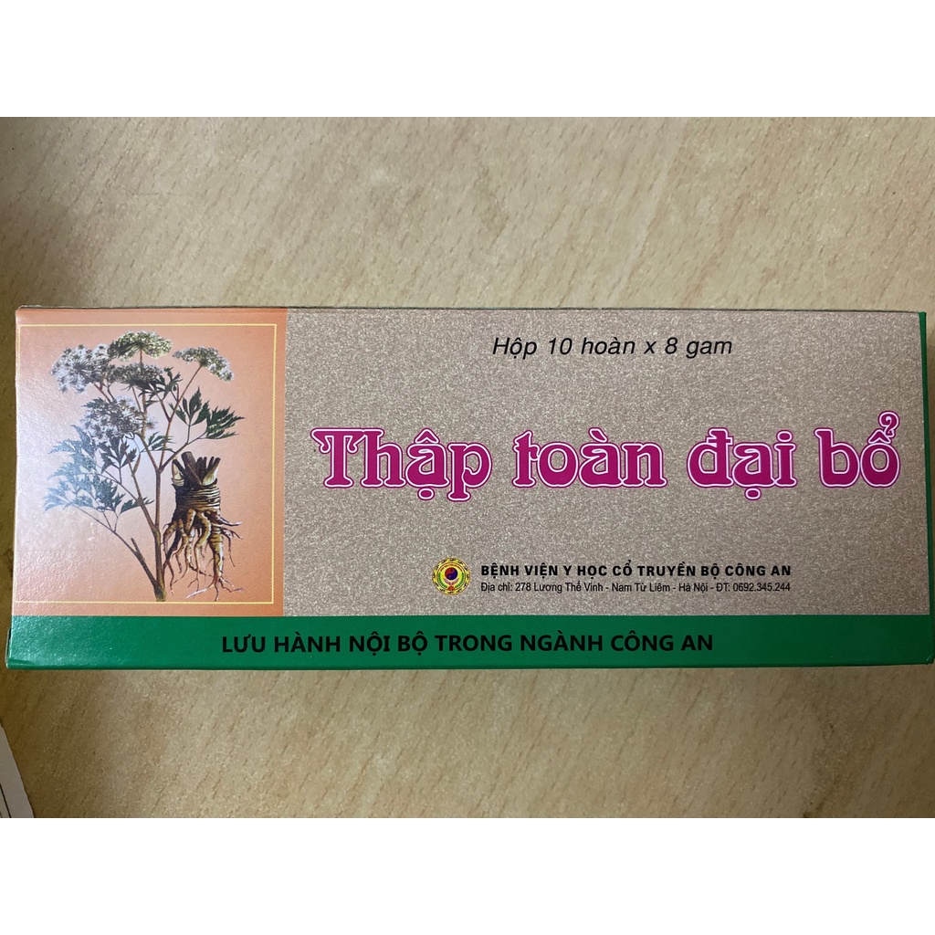 Hoàn Thập Toàn Đại Bổ, điều hòa kinh nguyệt, bổ huyết, đau đầu, mất ngủ, sản phẩm viện y học cổ truyền Bộ Công An