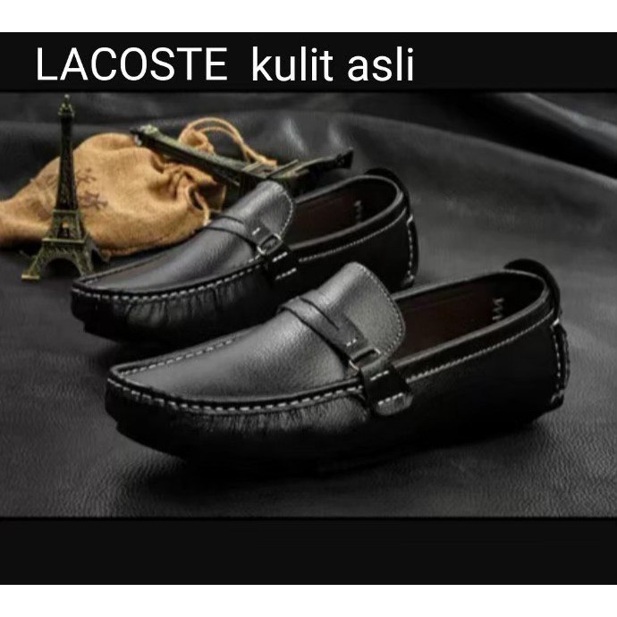 Giày Lười Da Thật Lacoste 40s Cho Nam