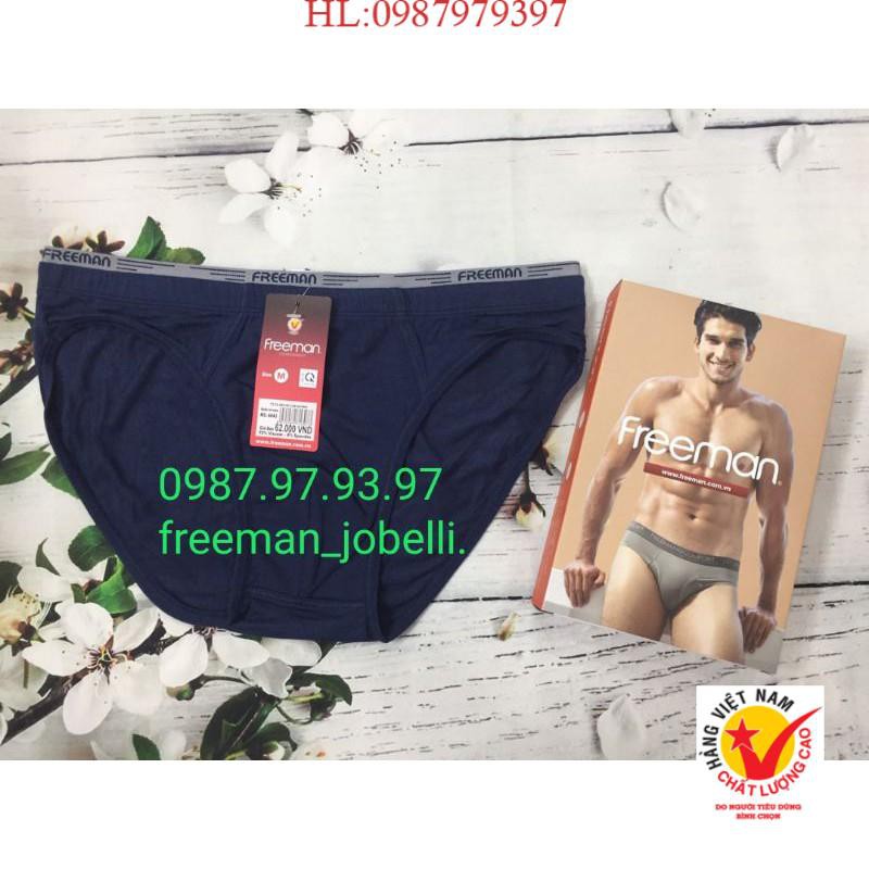 Quần xì nam Freeman 6043,giá cty 69k- bán 43k quần sịp cotton lụa