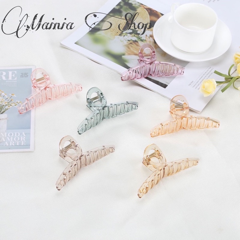 [Mã 153FASHIONSALE1 giảm 10K đơn 50K]Kẹp tóc Càng Cua Hàn Quốc Trong Suốt Nhiều Màu 2031