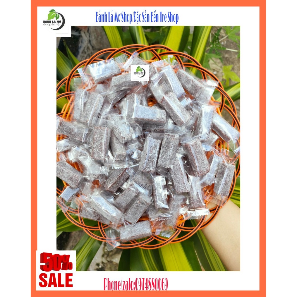 500GR KẸO GỪNG DẺO PHẤN KIÊN LONG- BÁNH LÁ MƠ SHOP