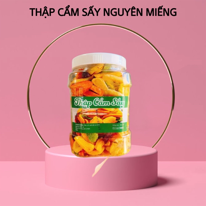 Rau củ sấy thập cẩm nguyên miếng giòn rụm thơm ngon được làm từ hoa củ quả tươi