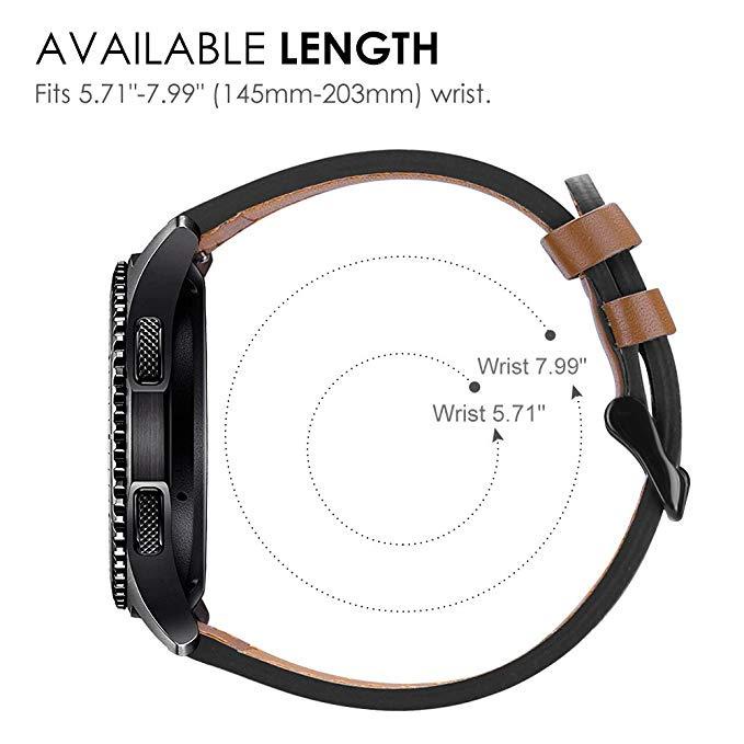 Dây da Jansin thay thế chuyên dụng cho đồng hồ thông minh Garmin Venu SQ