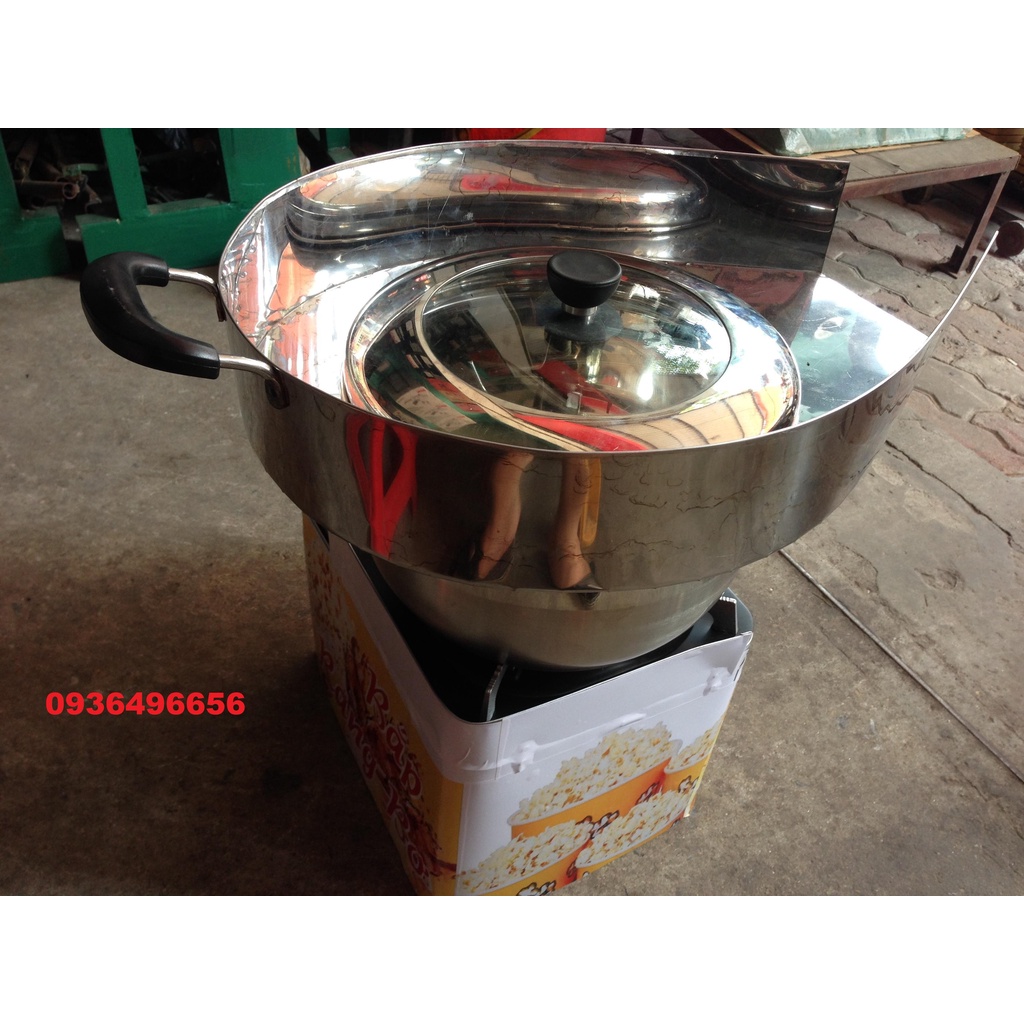 Máy làm bắp rang bơ chạy gas, máy nổ bỏng ngô sử dụng gas...