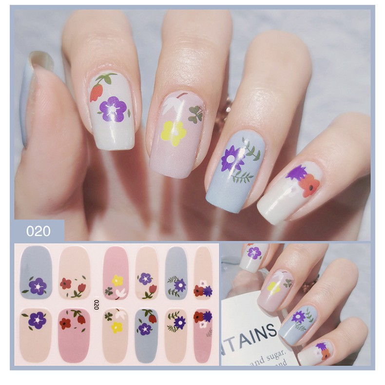 Nail sticker dán móng tay 3D chống nước siêu cute, thời trang chất lượng cao