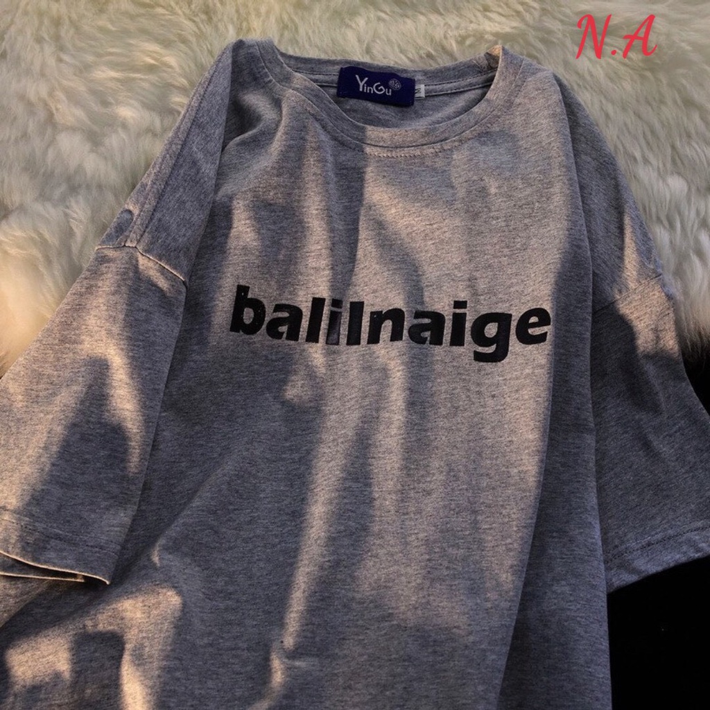 Áo thun Balilnaige chất su cotton form rộng phù hợp cho cả nam và nữ