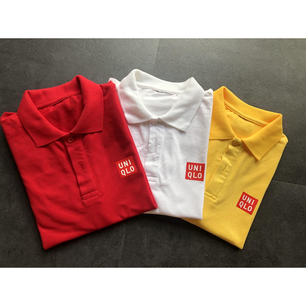 Áo polo UNI in logo,áo thun trơn có cổ nam nữ chuẩn form,Zing store