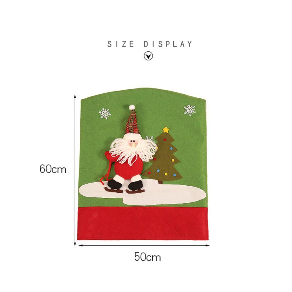 LAKAMIER Vỏ Bọc Ghế Trang Trí Giáng Sinh Co Giãn Hình Tuần Lộc