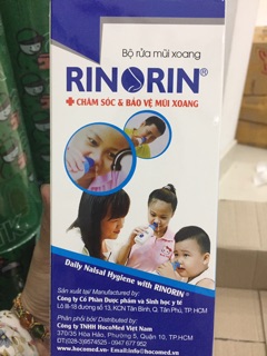 Bộ bình rửa mũi Rinorin