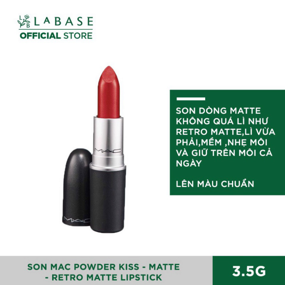 Son MAC Powder Kiss - Matte - Retro Matte Lipstick Fullsize R804