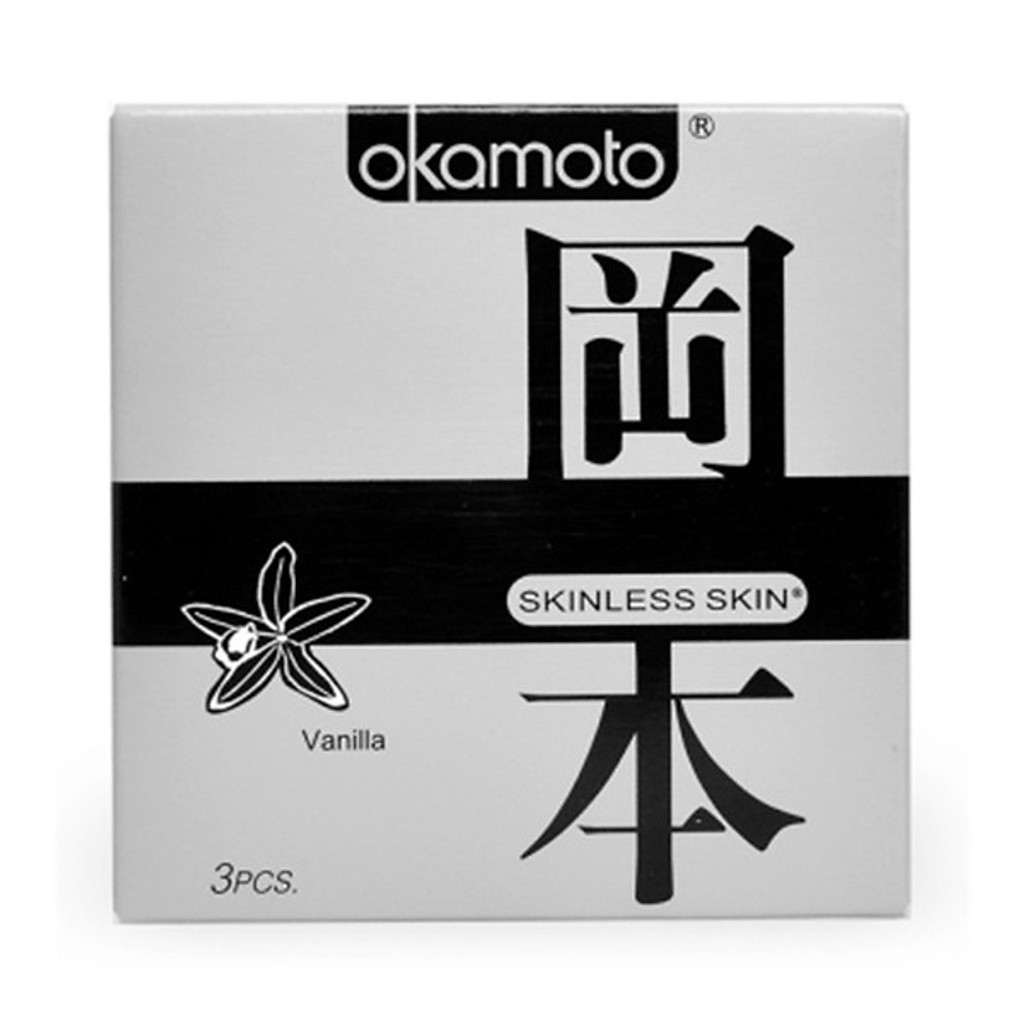 [Che Tên Sản Phẩm] Dòng Bao Cao Su Okamoto Skinless (Hộp 3 Cái)