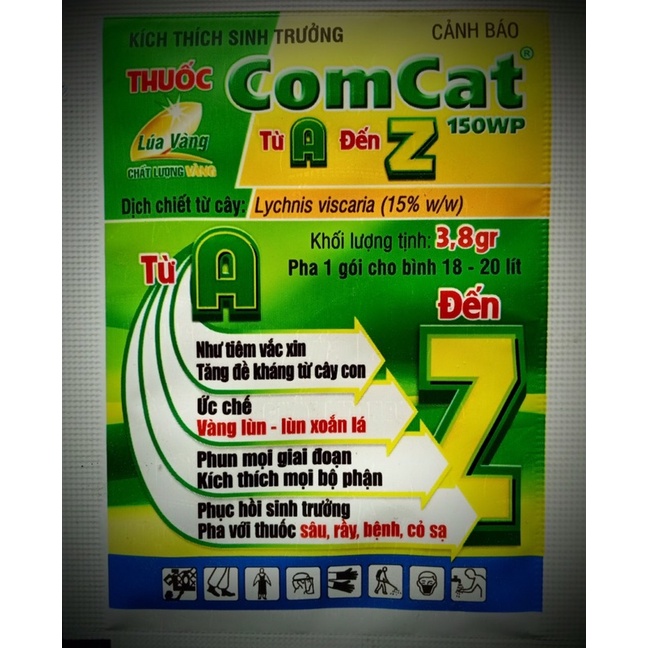 COMCAT 150WP gói 3,8gr kích rễ giải độc phục hồi cây tăng sức đề kháng
