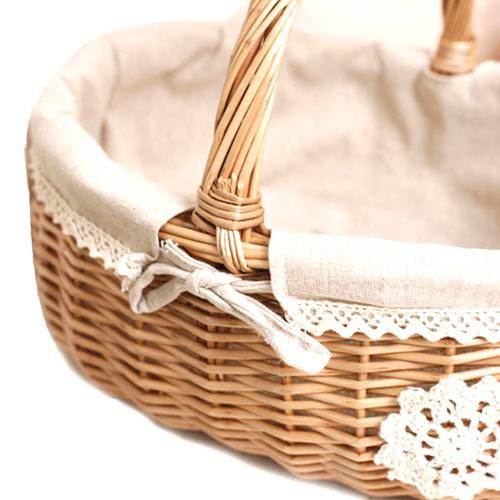 Giỏ mây đựng trái cây thiết kế xinh xắn tiện dụng