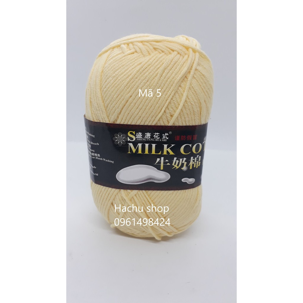 Len milk cotton loại 1