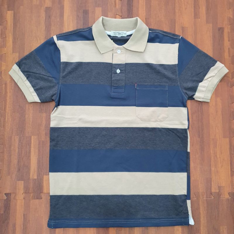 Áo Thun Nam Trung Niên Kẻ Sọc Hàng Cao Cấp | BigBuy360 - bigbuy360.vn