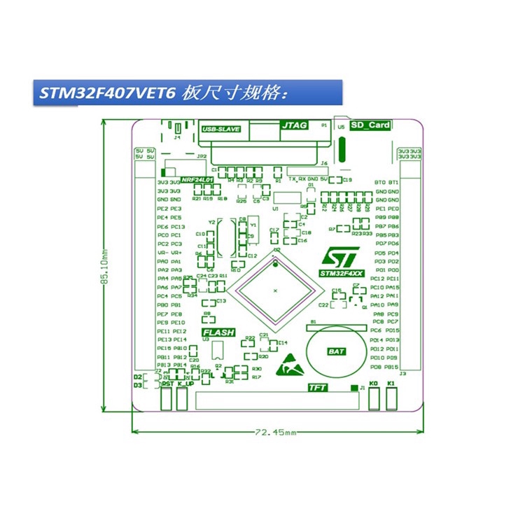 1 Bảng Mạch Phát Triển Stm32F407Vet6 Stm32 | BigBuy360 - bigbuy360.vn